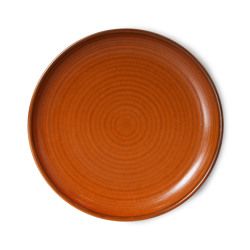 Chef ceramics: side plate, burned orange