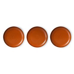 Chef ceramics: side plate, burned orange
