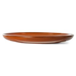 Chef ceramics: dinner plate, burned orange