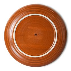 Chef ceramics: dinner plate, burned orange