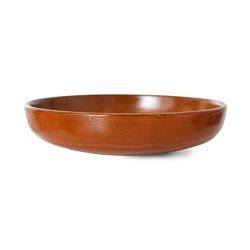Chef ceramics: deep plate M, burned orange