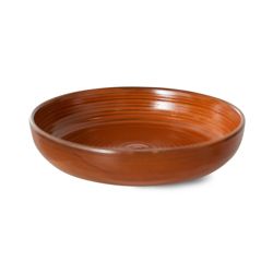 Chef ceramics: deep plate M, burned orange