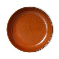 Chef ceramics: deep plate M, burned orange