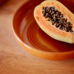 Chef ceramics: deep plate M, burned orange