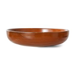 Chef ceramics: deep plate L, burned orange