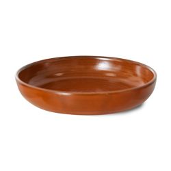 Chef ceramics: deep plate L, burned orange