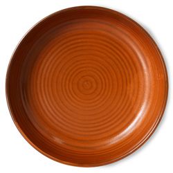 Chef ceramics: deep plate L, burned orange