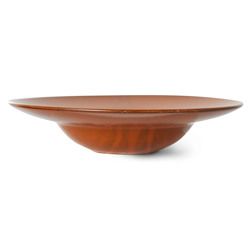 Chef ceramics: pasta plate, burned orange