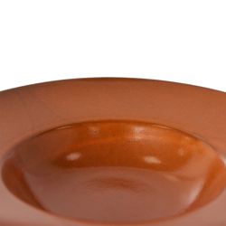 Chef ceramics: pasta plate, burned orange