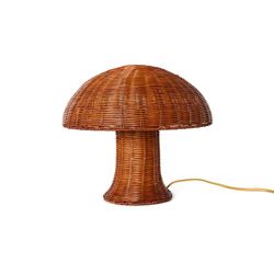 Rattan table lamp natural