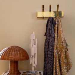 Rattan table lamp natural