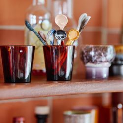 70s ceramics: spoons M, force (set of 4)