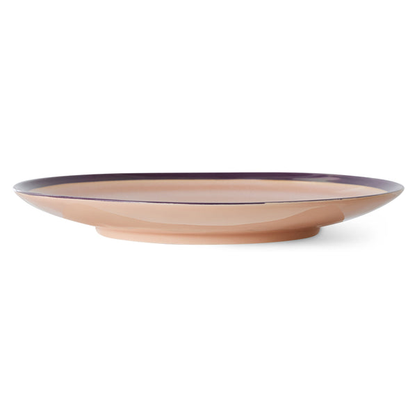Dinerbord 70s ceramics bedrock (set van 2)