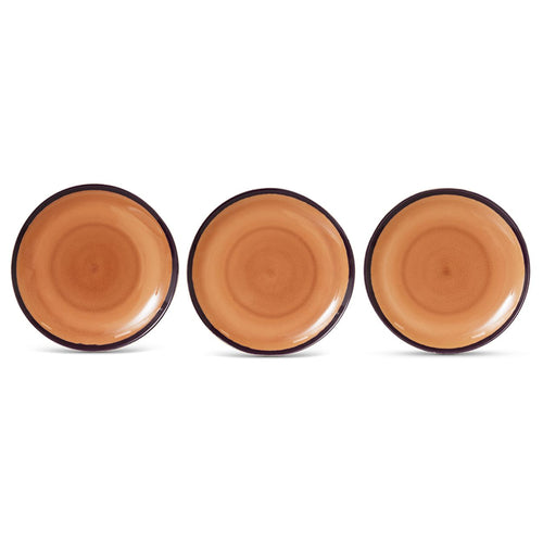 70s ceramics: dinner plates, bedrock (set of 2)