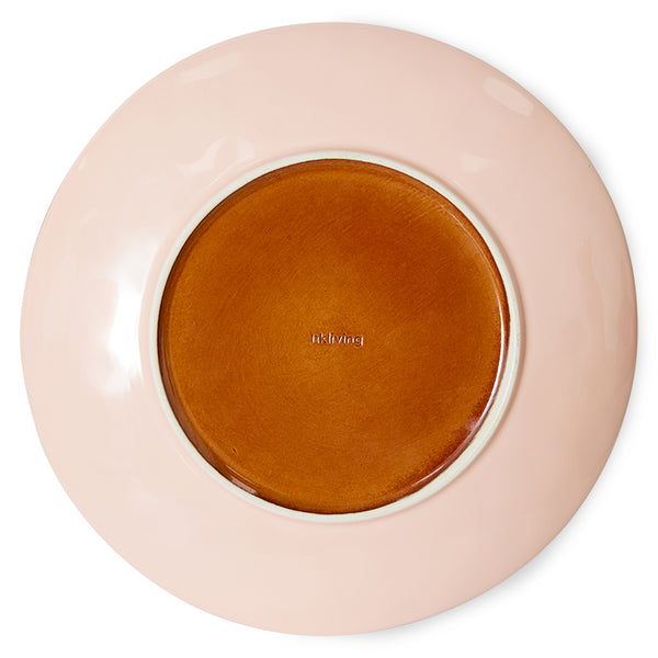 Dinerbord 70s ceramics bedrock (set van 2)