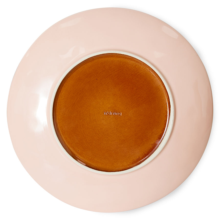 Dinerbord 70s ceramics bedrock (set van 2)