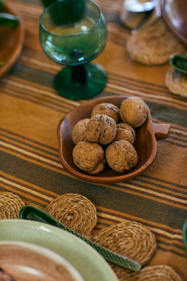 Acacia apple bowl M