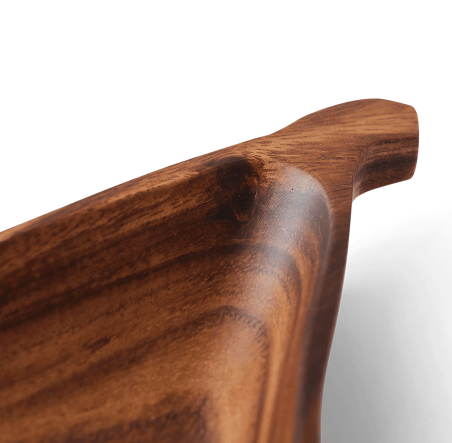 Acacia pear bowl L