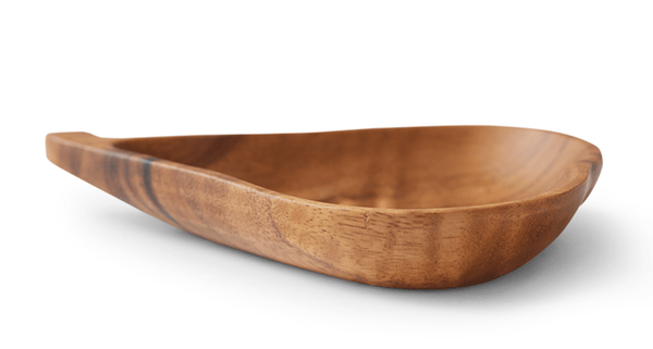 Acacia pear bowl L