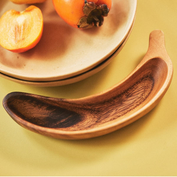Acacia banana bowl