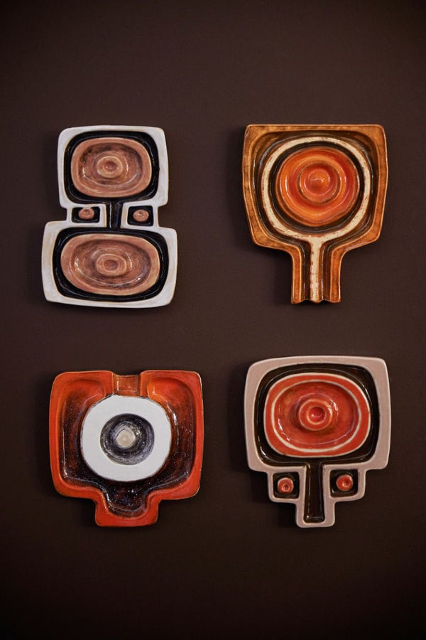 Wall art ceramic corsage