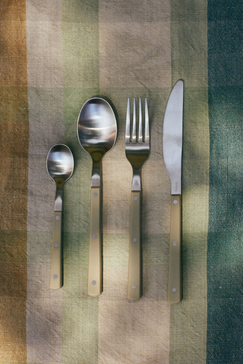 70s cutlery spoon olive