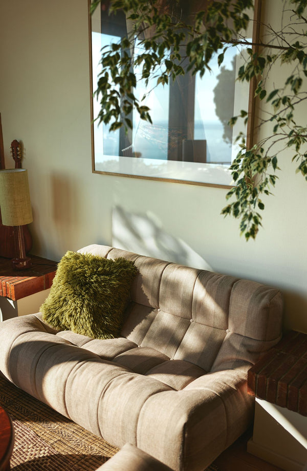 Kussen Fluffy olive