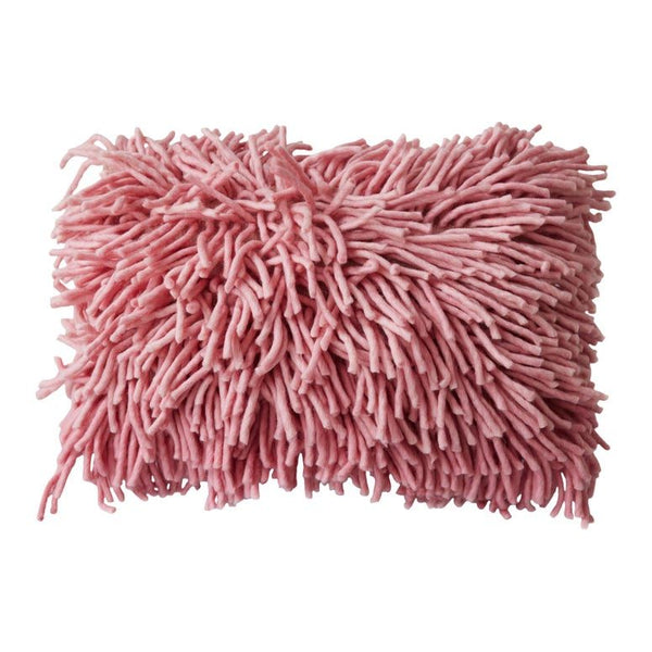 Rugged woolen cushion pink (70x45cm)