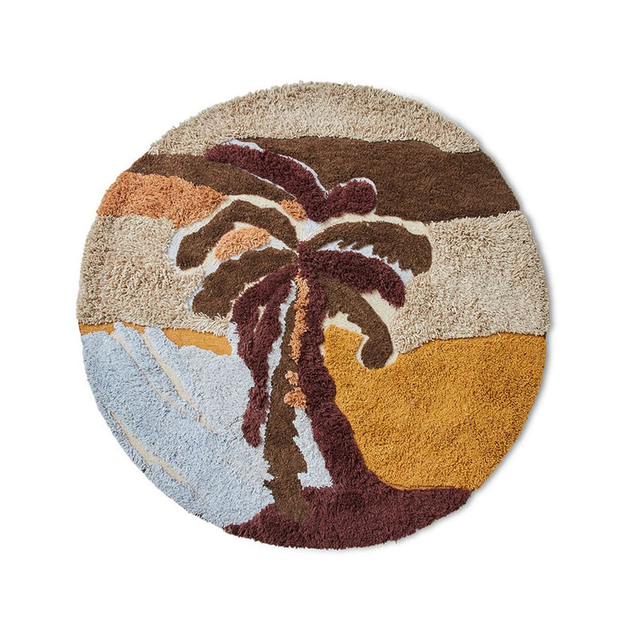 Round tufted rug palm beach (150x150cm)