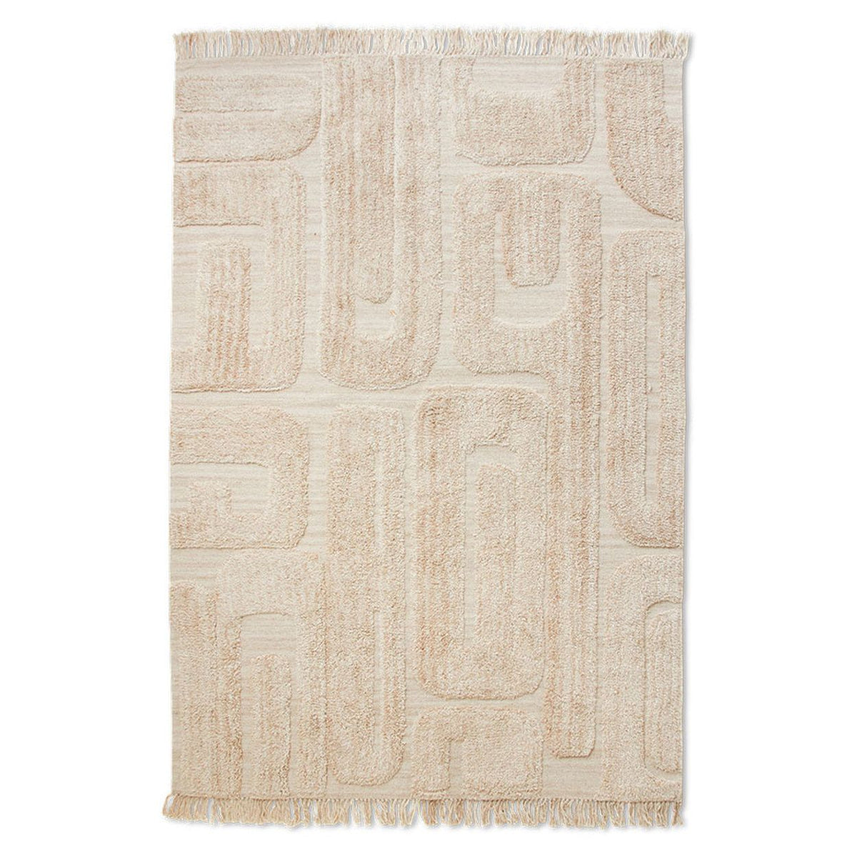 Tufted rug limestone (200x300cm)