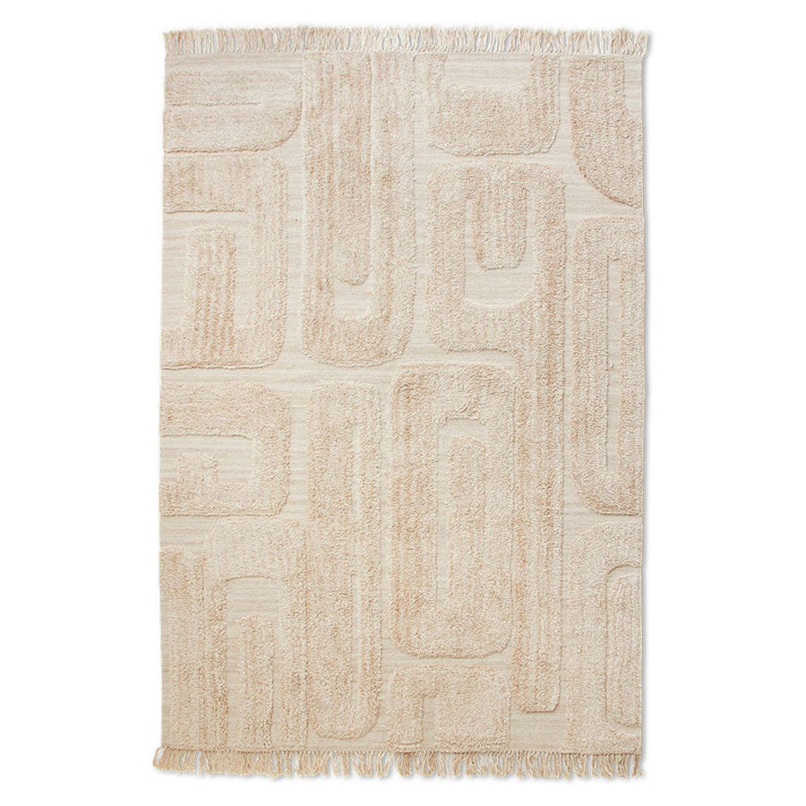 Tufted rug limestone (200x300cm)
