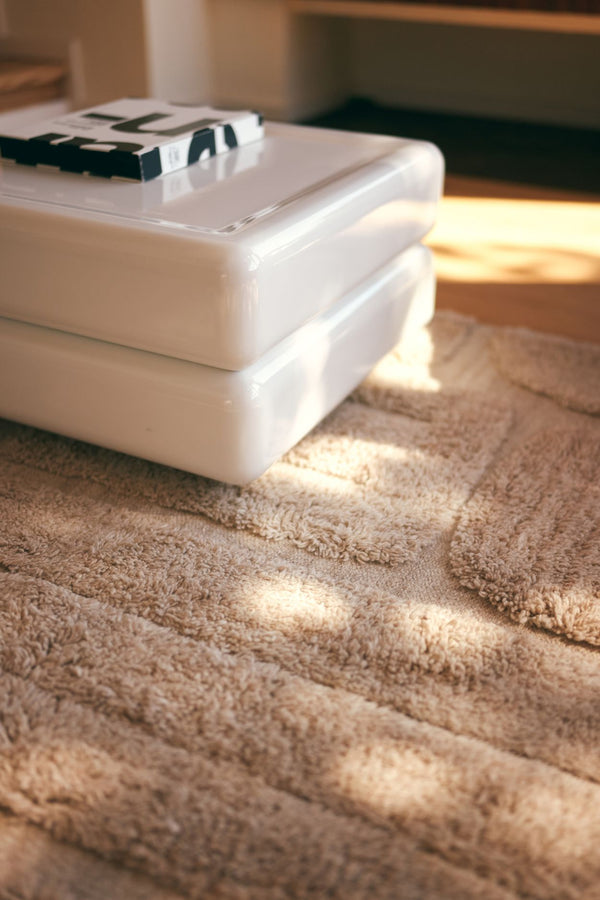 Tufted rug limestone (160x230cm)