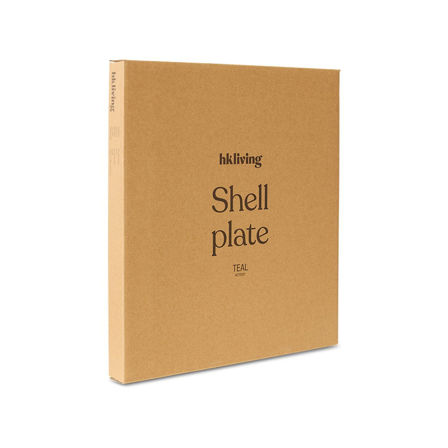 Shell plate teal
