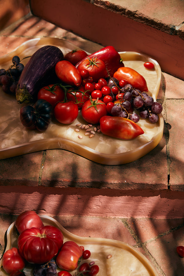 Patio dienblad L cream