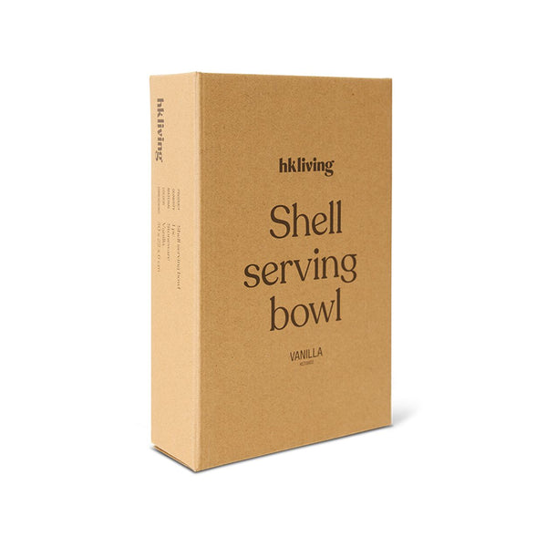Shell serving bowl vanilla