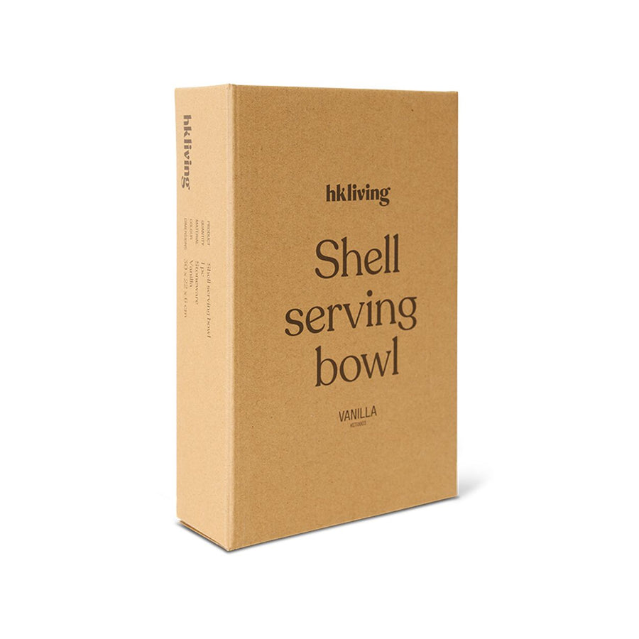 Shell serving bowl vanilla