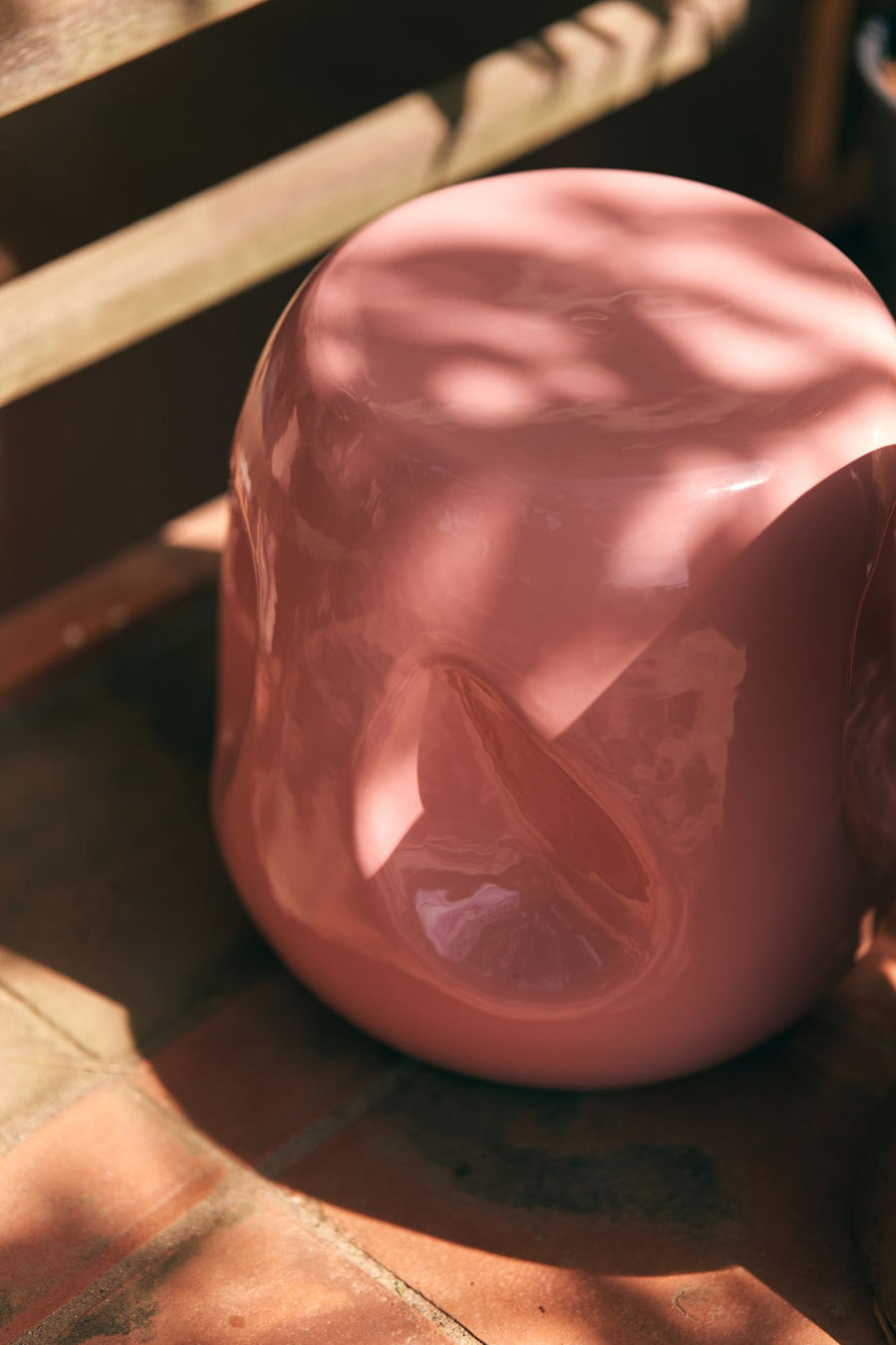 Currents ceramic side table coral