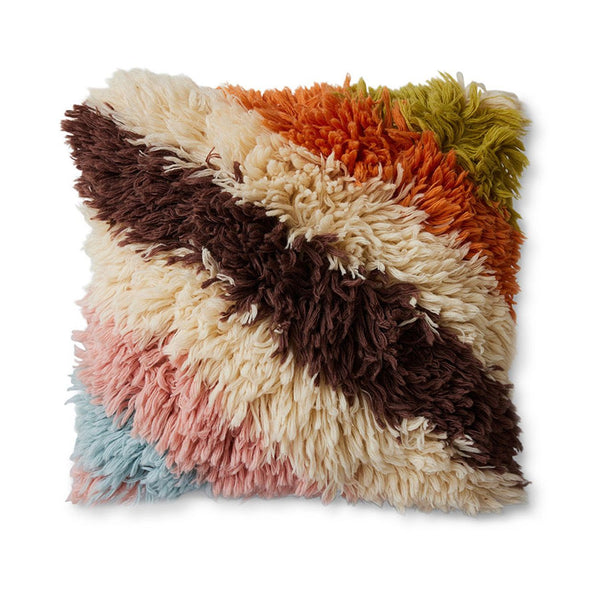Kussen Fluffy striped
