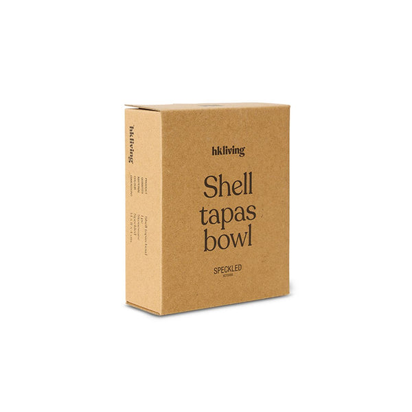 Shell tapas bowl speckled