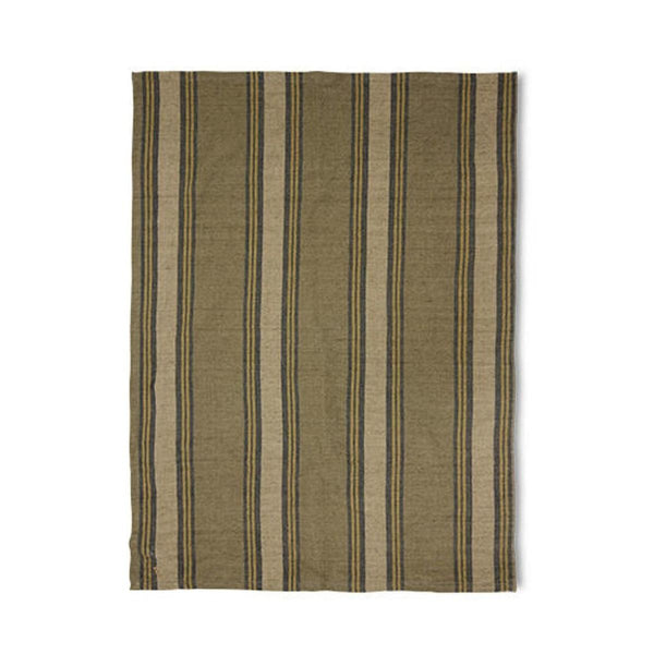 Vida striped tea towel sand/cream (50x70cm)