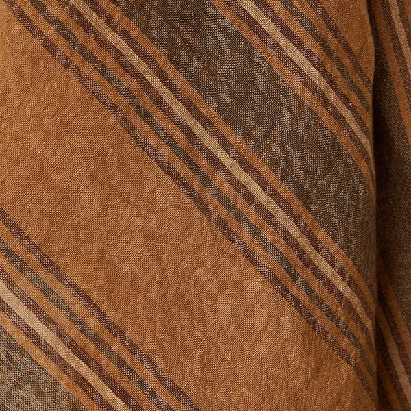 Vida striped tea towel amber/grey (50x70cm)