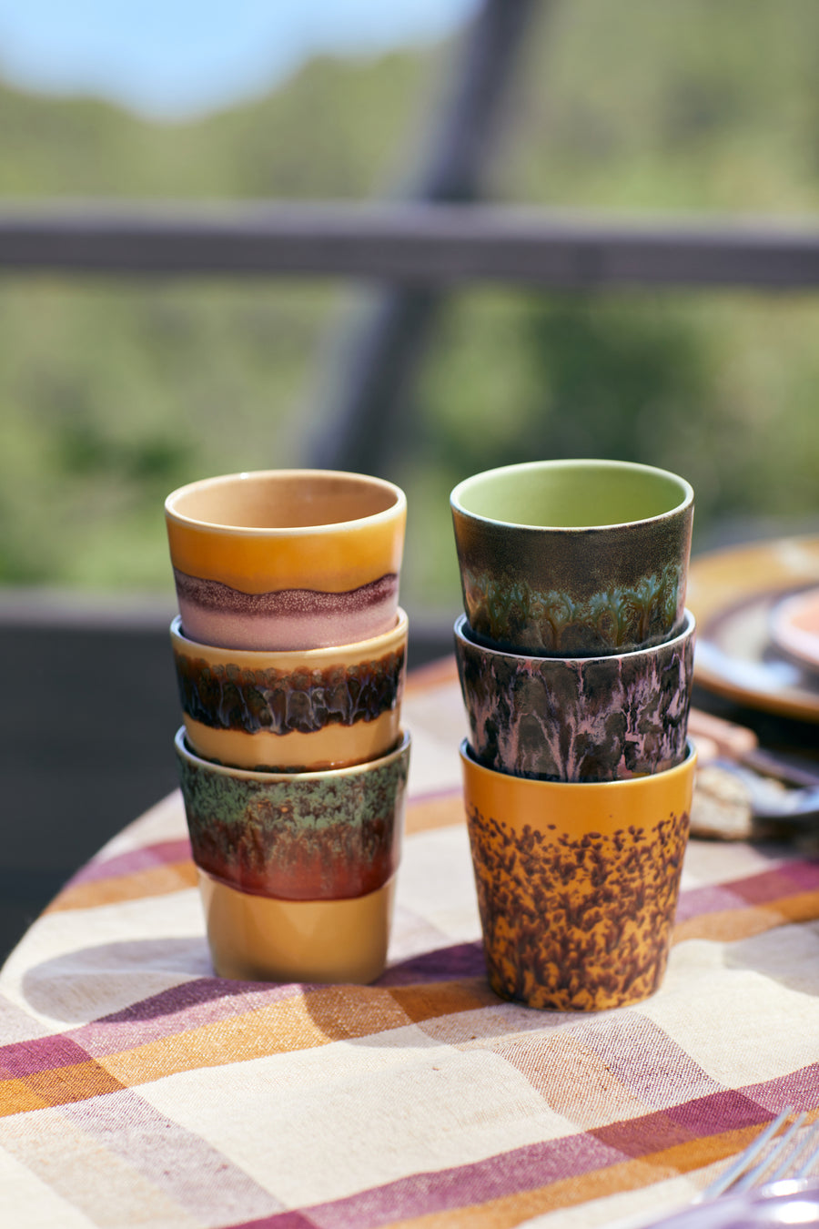 Koffiemok 70s ceramics Sunset