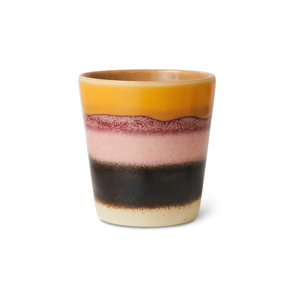 Koffiemok 70s ceramics Sunset