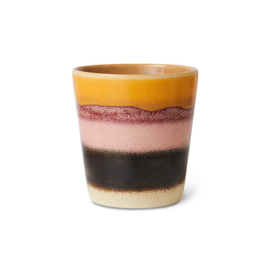 Koffiemok 70s ceramics Sunset