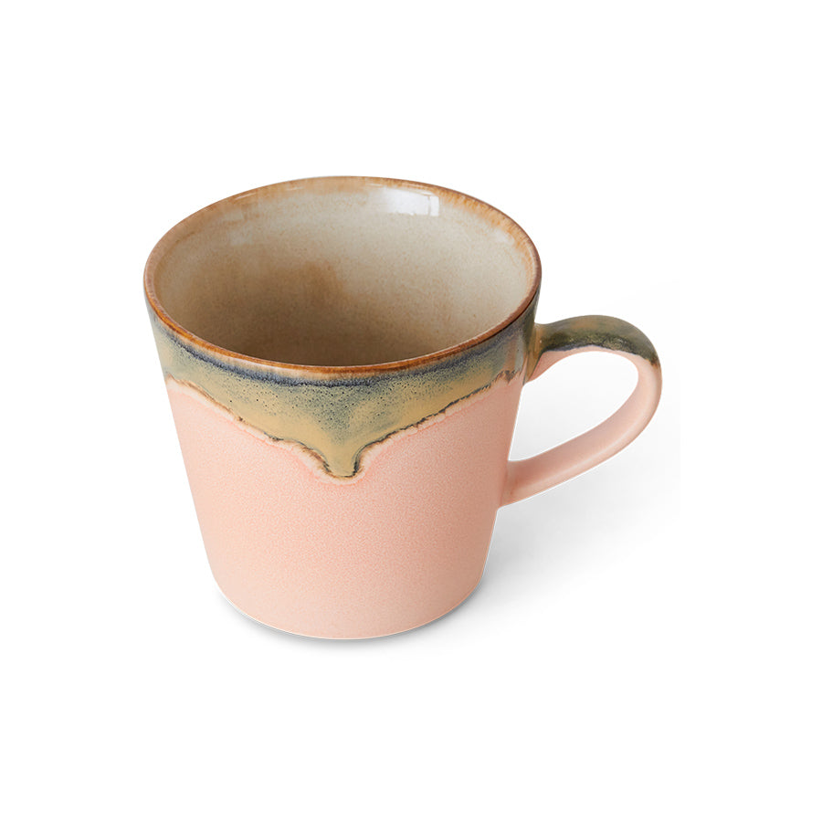 Cappuccino mok 70s ceramics blossom