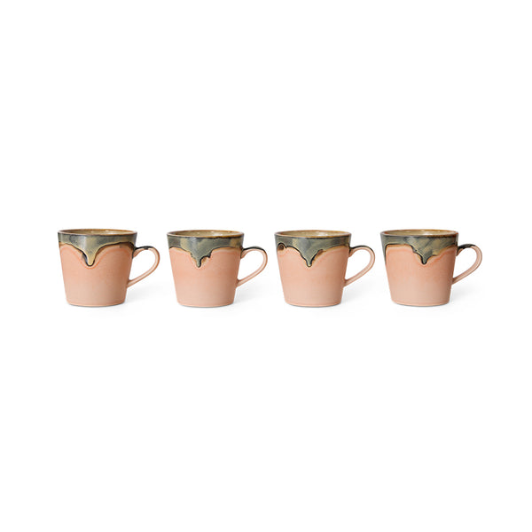 Cappuccino mok 70s ceramics blossom
