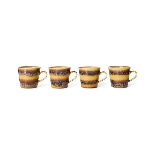 70s ceramics: cappuccino mug cliffs