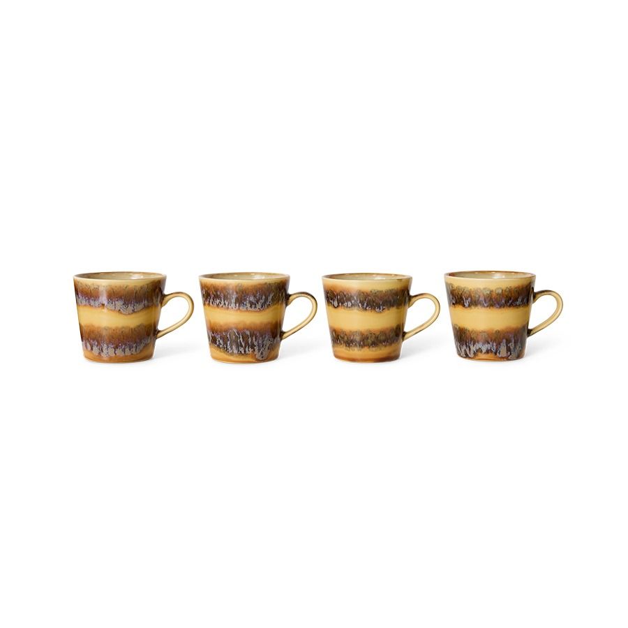 70s ceramics: cappuccino mug cliffs