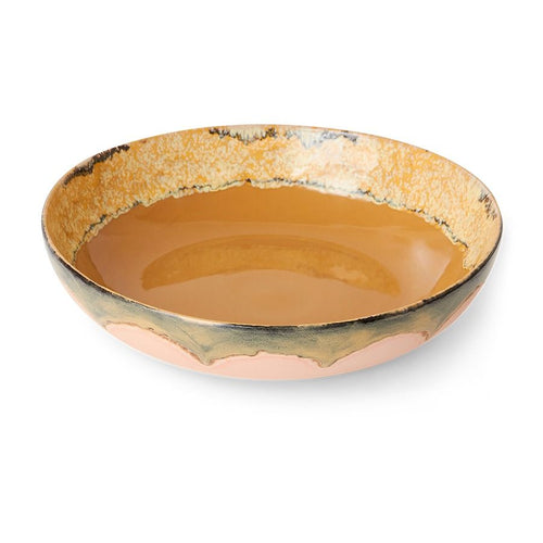 70s ceramics: salad bowl sunflower