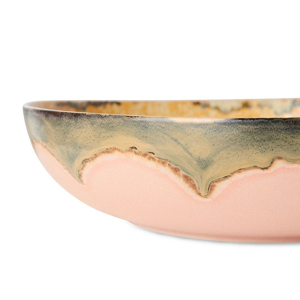 70s ceramics: salad bowl sunflower